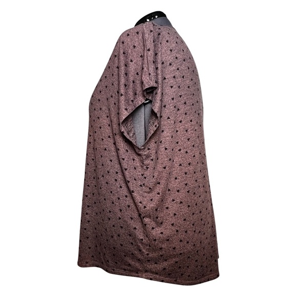 Maurices 24/7 Flawless Cozy Heart Pink Dolman Sleeve Tee (Size 3X) - Picture 2 of 7